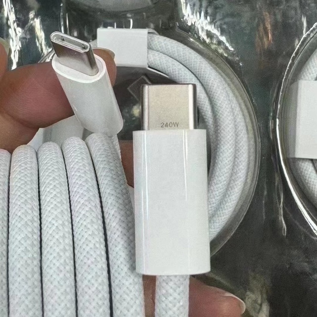 240W 2M Nylon Braided USB-C to C Type-C Cable Fast Charging Cord Compatible with iPhone 17 16 15 Pro Max iPad MacBook