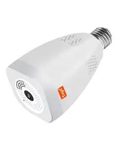 360度智能无线Wifi LED球泡灯V380 Pro应用程序1080P高清监控安全摄像头灯泡