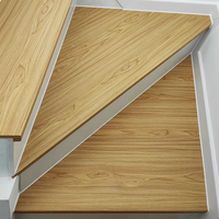 Profilé de finition d'escalier SPC REGAL, bord arrondi, étanche, protection de marche d'escalier, transition moquette-bois, vente en gros directe usine