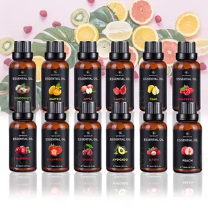 Personalizado al por mayor 100% Natural pera manzana Coco mango 30mL aceite esencial de frutas tropicales