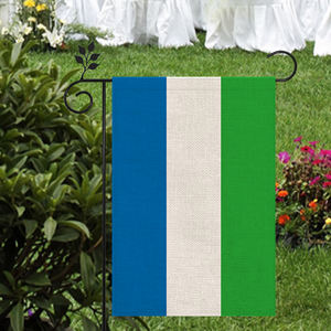 Bandera de Sierra Leona Material de lino de alta calidad para exteriores 12*18 pulgadas Más estilos para elegir - Product Image 5