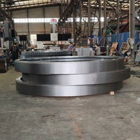 Services de forgeage pour anneaux et brides forgés laminés sans soudure, en acier et acier allié C45 42CrMo, pour roulements d'orientation industriels, fabrication OEM