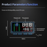 Sistema de Monitoreo de Presión de Neumáticos TPMS Inalámbrico de 433MHz con Pantalla LCD, Energía Solar y Sensor Integrado de 5V/3V para Neumáticos de Camiones y Autocaravanas, Directo de Fábrica