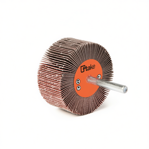 Ttake Abrasive Cloth Flap <b>Wheel</b> 80x30 Mm With 6 Mm Shank For Metal <b>Grinding</b> - Product Image 2
