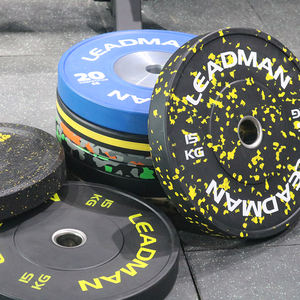 Gym Iwf Barbell Bumperplaat Kruimel Gewicht Schijven Competitie Kleur Camo Vlek Plaat Powerlifting Rubber Bumperplaten Set - Product Image 6