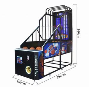 Macchina da gioco arcade di basket in metallo a gettoni, commerciale, con display LCD per il punteggio e il ranking, luci LED, garanzia 1 anno - Product Image 3