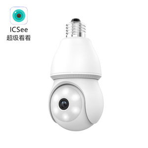 ICSee <b>Light</b> Bulb Surveillance <b>Camera</b> 1080P Night Vision Home <b>Security</b> With Two Way Audio Memory Card Support - Product Image 1