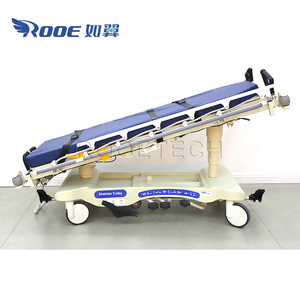 Radiolucent Patiënt Hydraulische Transportwagen Met Vijfde Ronde En Weging - Product Image 3