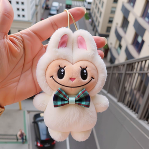 Ldbobu Búp Bê Sang Trọng Keychain Các Quái Vật Foreveraniem Hành Động Hình Kawaii Labobu Đồ Chơi Nhồi Bông Quà Tặng Dễ Thương Labubo Sang Trọng Keychain - Product Image 2