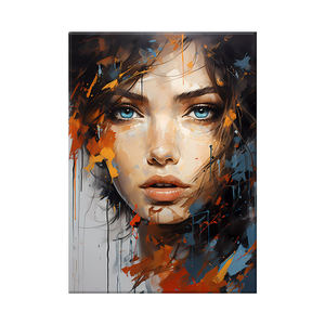 Dipinto su Tela di Ritratto Astratto Femminile, Stile Colorato, Pittura a Olio <span class=keywords><strong>per</strong></span> Decorazione Soggiorno - Product Image 3