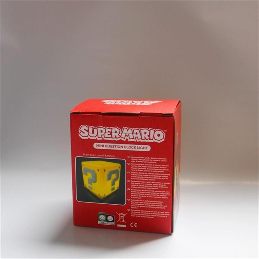 USB Rechargeable Night Light 3D Creative LED Super Mario Question Mark Magnetic Desk Table Lamp Home Decoration Table Lamp