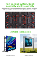 Écran LED de location intérieur/extérieur P2.6 P2.9 P3.91, mur vidéo, panneau couleur intégrale, étanche IP65 pour promotions en magasin de sport