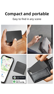 Localizzatore di Oggetti Smart Wallet Tracker Card Finder Personalizzato Ultra Sottile 2.6mm Certificato MFi e <span class=keywords><strong>Google</strong></span> per Sistemi Duali iOS e Android - Product Image 6