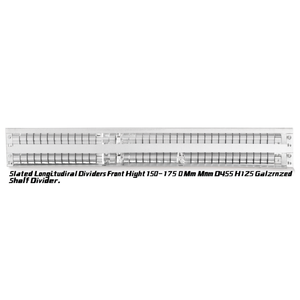 Fami Slotted Longitudinal Dividers Front Height 150-175 Mm Eh27 Dim Mm D455 H125 Galvanized <b>Shelf</b> Divider - Product Image 3