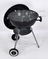 Barbecue au charbon de bois SEJR avec chariot de 18 pouces, barbecue sur trépied