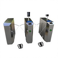 Puerta de control electrostático para el cuerpo humano, probador ESD, puerta giratoria de tres rodillos, bloqueable, inversor de impulsión, tarjeta de acero inoxidable 304