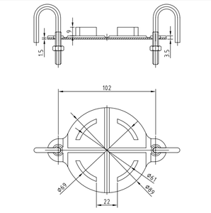 Capuchon en aluminium rouge cassable NFPA 1963 pour les raccords des pompiers, accessoire d'équipement de lutte contre l'incendie - Product Image 5