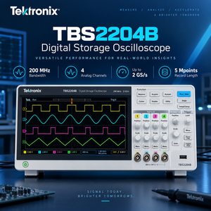 Osciloscopio Digital de Almacenamiento Tektronix TBS2204B, 200MHz, 4 Canales, 2GS/s, 5M de Longitud de Registro, 9 Pulgadas, Resolución de 8 Bits, 1 Año de Garantía - Product Image 1