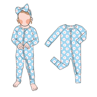 Vente en gros de nouveaux pantalons à manches longues pour bébé avec fermeture éclair printemps-automne, combinaison, pyjama pour enfants