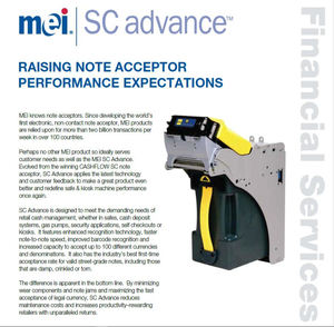 Aceptador de Efectivo MEI SC Advance, 1200 Billetes, 2200 Billetes, Cassette, Kiosco de Pago - Product Image 3