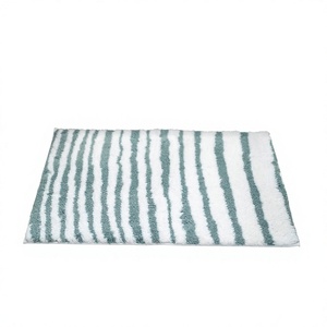 Tapis de bain tufté ITHL de luxe en pur coton écologique, nouveau design à motif floral, long et durable, style américain - Product Image 1