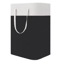 Panier à linge pliable compatible, moderne, minimaliste, en toile de coton rayée, imperméable, grande capacité, bac de rangement