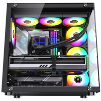Nouveau Radiateur Liquide ARGB pour CPU Gaming 2026 – Ventilateurs de Refroidissement PWM LED 12V pour Boîtier d'Ordinateur, Compatible Intel et AMD