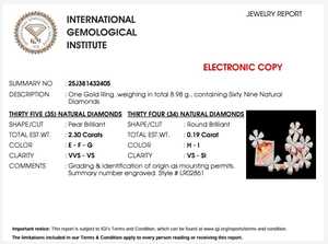 Designer Gold <b>Diamond</b> <b>Ring</b> for Women Premium Fine Jewelry Sparkling Engagement Wedding Fashion Daily Wear Gift - Product Image 6