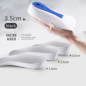 Memória Espuma Altura Aumento Palmilhas para Homens Mulheres Sapatos Pés Chatos Arco Suporte Ortopédico Palmilhas Sneakers Heel Lift Shoe Pads