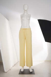 Women's <b>Drawstring</b> Wide Leg Pants Elastic Waist Loose Casual Lounge <b>Trousers</b> Lightweight Summer Beach Vacation Palazzo Pants - Product Image 6