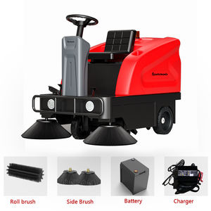 Varredora de Rua para Limpeza Comercial ao Ar Livre, Varredora Elétrica Pesada com Escova Larga - Product Image 2