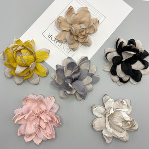 Handmade Camellia Hair Accessory Cloth Flower <b>Decor</b> For Clothing <b>Shoes</b> Bags Casual Style - Product Image 1