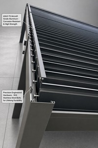Pergola bioclimatique motorisée moderne en aluminium pour patio, gazebo, pavillon, toit à lames rétractables automatiques, imperméable et robuste - Product Image 6
