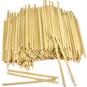 Agitadores de café de bambú envasados individualmente, 500 unidades, para bebidas calientes, té, jugo, agitadores - Product Image 5