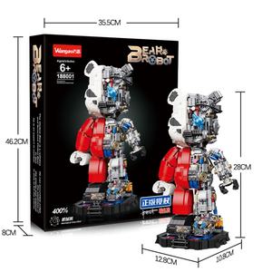 Wangao 188001 Violet Bear for Figure Action <b>Toy</b> Construction Model <b>Toy</b> Assembly Block Set Small Parts Plastic DIY <b>Robot</b> 1:8 - Product Image 2