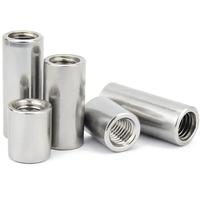 Polished Stainless Steel Fully Threaded Right Hand CLASS 4 Metric Sleeve Bar Stud Rod Coupling Nut Black Oxide Finish for Water