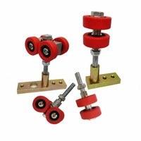 Accessoires de quincaillerie pour cloisons mobiles sur mesure : Roulettes de guidage et raccords de jonction pour configurations d'empilage flexibles