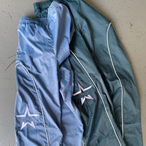 YSJY反光尼龙裤喇叭裤拼接弹性腰带尼龙履带裤 - Product Image 3