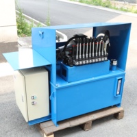 Unité hydraulique à commande directionnelle multi-bobines en fonte, 120 kg, avec réservoir d'huile bleu, pour niveleur de quai