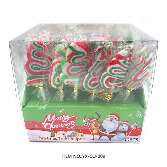 Популярный качественный разноцветный фруктовый аромат ручной работы в форме рождественской елки вихревой леденец конфеты