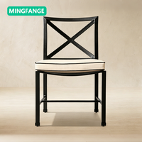 Ensemble de canapé et table basse d'extérieur en alliage d'aluminium moderne, imperméable et durable pour la cour et les hôtels, 2 places