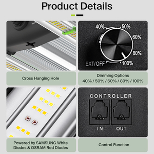 Lámpara de Cultivo LED SINOWELL Hidropónica de Espectro Completo 301h 645W 720W con Atenuación de 0-10V y Garantía de 5 Años - Product Image 5