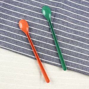 <span class=keywords><strong>Cuillère</strong></span> à mélanger <span class=keywords><strong>jetable</strong></span> à long manche <span class=keywords><strong>en</strong></span> CPLA écologique 100 mm blanche pour café, thé, lait, vente <span class=keywords><strong>en</strong></span> gros à emporter - Product Image 6