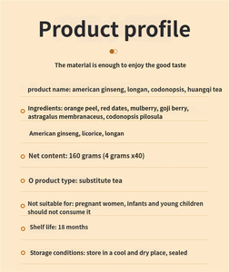 Fábrica propia OEM y ODM <span class=keywords><strong>Ginseng</strong></span> americano Longan Dangshen Huangqi para extracto de té de hierbas grado alimenticio en botella - Product Image 6