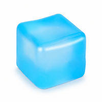 Jouet anti-stress en forme de glaçon, personnalisable OEM, en TPR givré, en gros, pour cadeaux de fête, boîte cadeau surprise de vacances