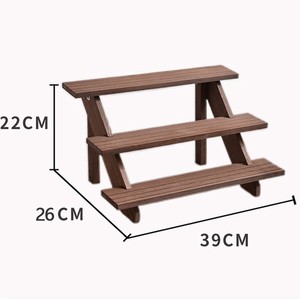 رفوف تخزين خشبية للعرض المنزلي بسعر الجملة الرخيص، مجموعة رفوف تخزين خشبية بـ <span class=keywords><strong>3</strong></span>/4/5 طبقات صديقة للبيئة - Product Image 5