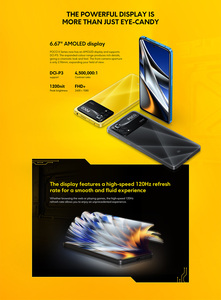 Smartphone Xiaomi <span class=keywords><strong>POCO</strong></span> <span class=keywords><strong>X4</strong></span> <span class=keywords><strong>Pro</strong></span> 5G originale 8GB + 256GB versione globale 6.67 pollici MIUI/ Android Snapdragon Octa Core 2.2GHz mobile - Product Image 4
