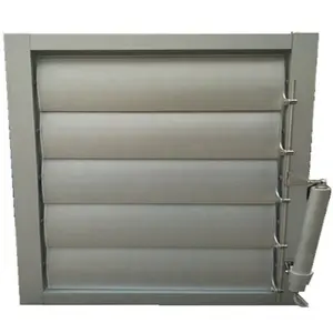 Aluminium profile adjustable sun shade louver for home fire rated door