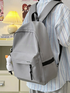 Hot bán <span class=keywords><strong>2025</strong></span> thể thao giản dị Ba lô bền thời trang rắn màu học sinh Túi thanh thiếu niên công suất lớn Ba lô - Product Image 4