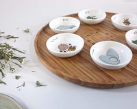 Bol en céramique assiette bois, bol en céramique de à 13 pouces, assiette rond personnalisée, plateau à dîner